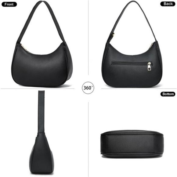 Crescent Shoulder Bags for Women Small Shoulder Purse Handbag Retro - Picture 4 of 7